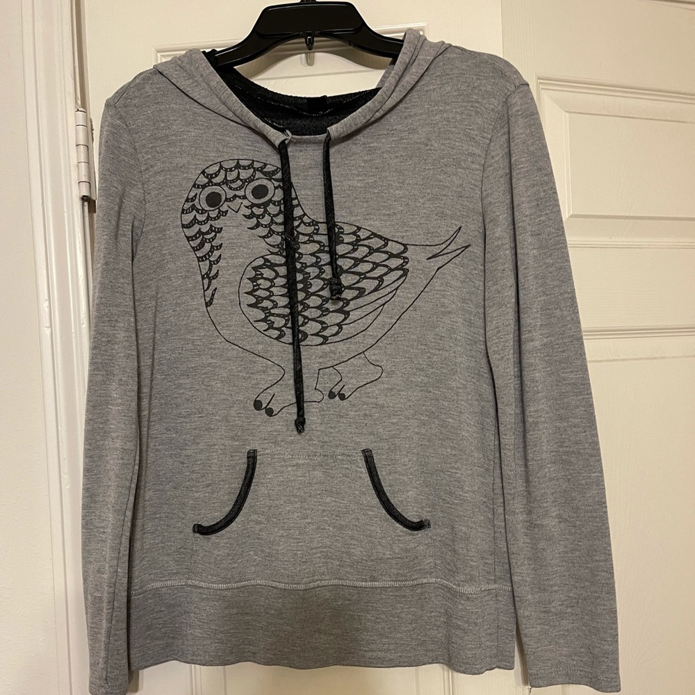 EUC Owl Pullover Hoodie - Gray - Medium